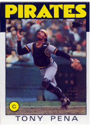 1986 Topps Baseball Cards      260     Tony Pena
